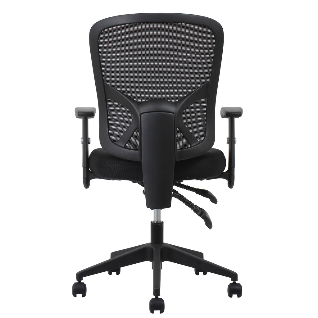 Black Mesh Ergonomic High-Back Task Chair with Arms and Lumbar Support A791