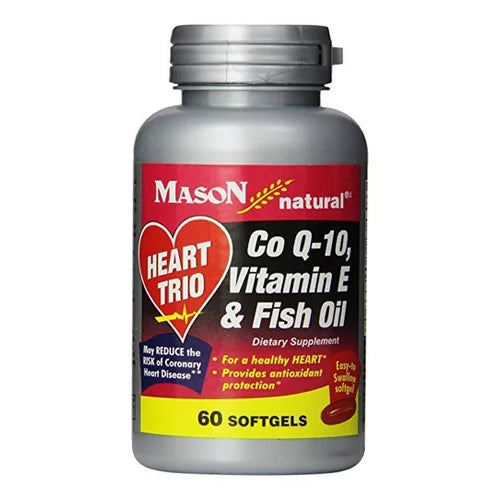 Co Q-10 Vitamin E Fish Oil Softgels 3 Pack F996