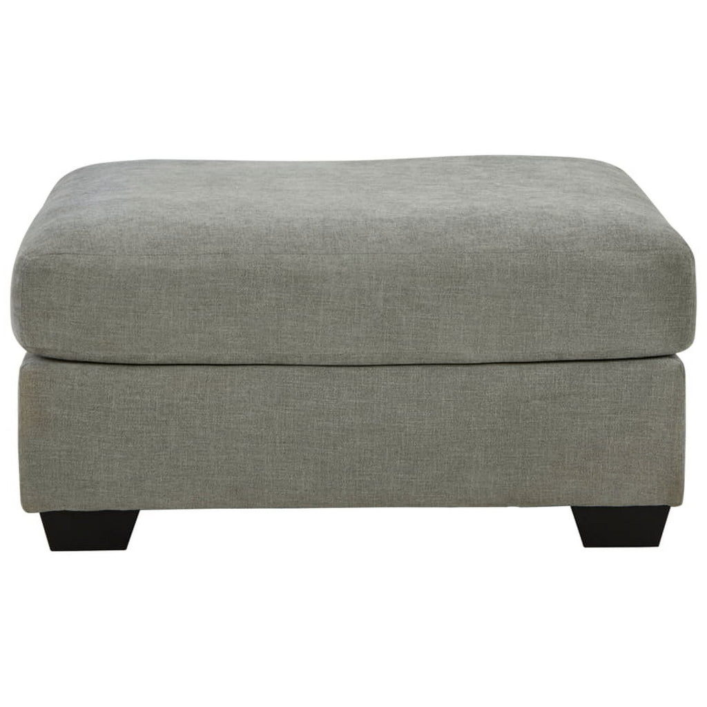 Gray & Black Fabric Oversized Accent Ottoman N31777