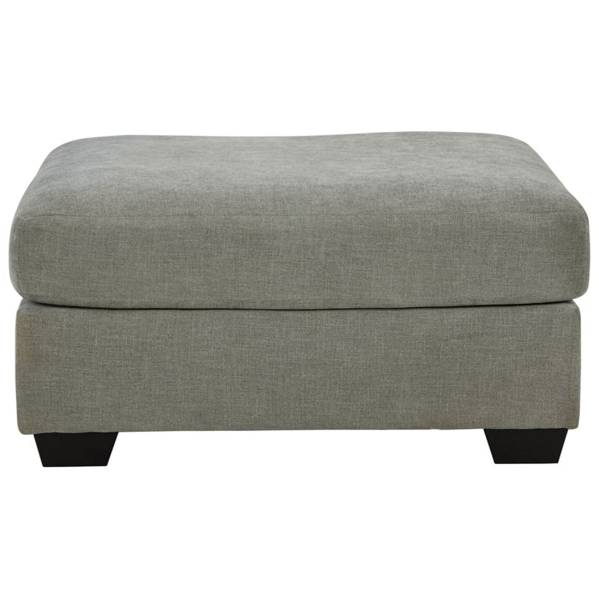 Gray & Black Fabric Oversized Accent Ottoman N31777