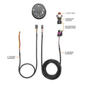 Tinted 7 Color 30 PSI Fuel Pressure Gauge R5116