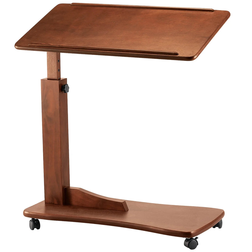 Oak C Shaped Side Accent Table Q54285
