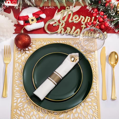 350 Pcs Plastic Dinnerware Set for 50 Guests H5687