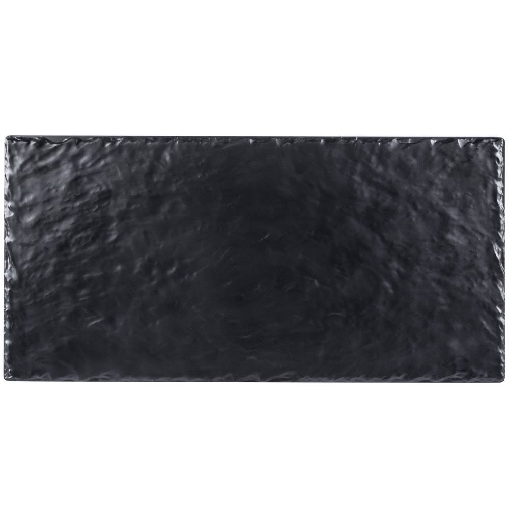 Black Melamine Faux Slate Platter 10 x 20 in. F7071