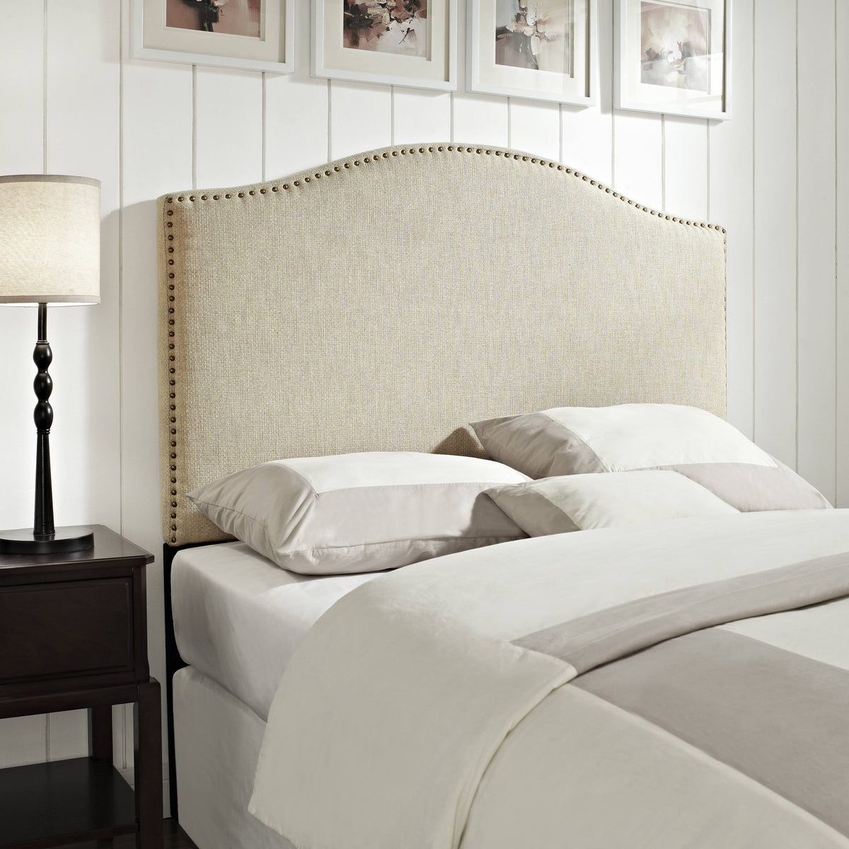 King Cal. King Linen Panel Headboard P76540