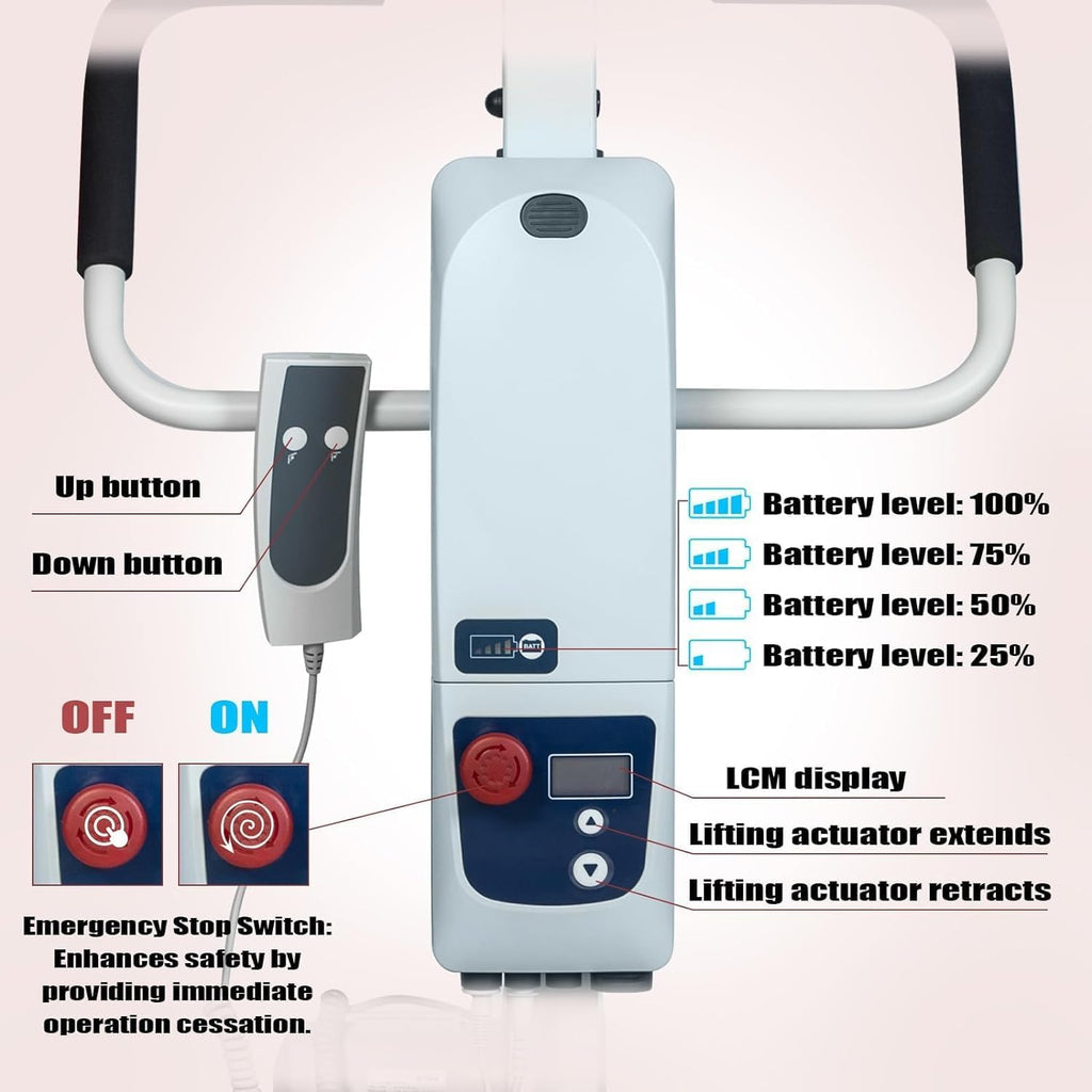 500lbs Electric Patient Transfer Lift with Sling B5433