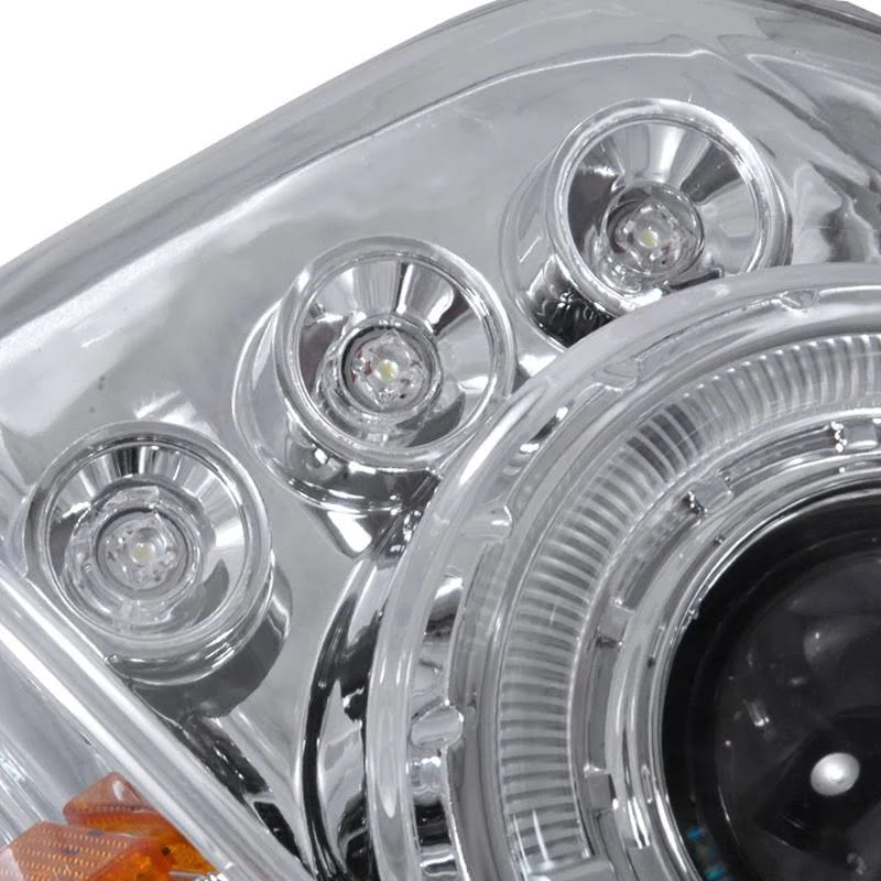 Chrome Halo Projector Headlights U374