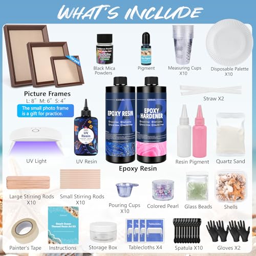 Clear Epoxy Resin Kit with Frames I51896