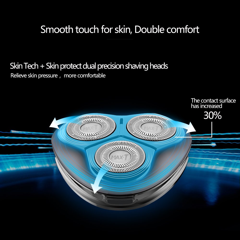 Electric Shaver Razor with Pop Up Trimmer, IPX7 Waterproof, Pack of 2 I956236