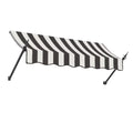 Black/White Stripe Acrylic Fixed Awning K391138