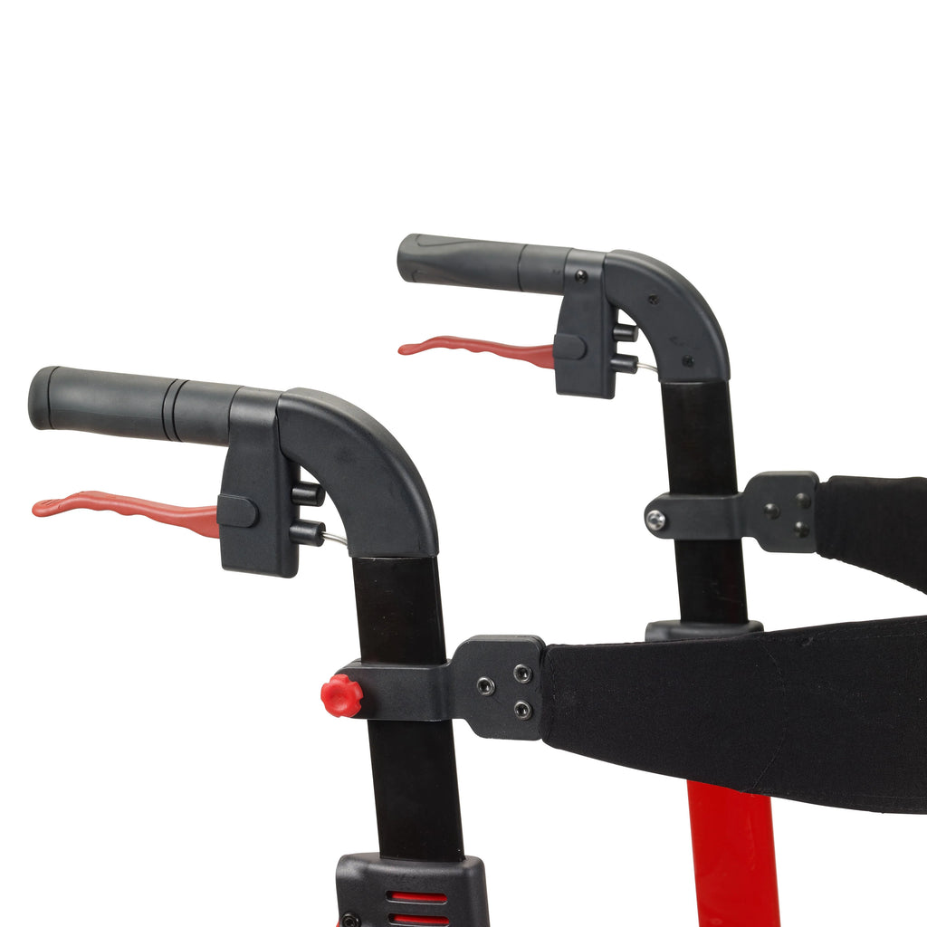 Red Rollator Rolling Walker U1252