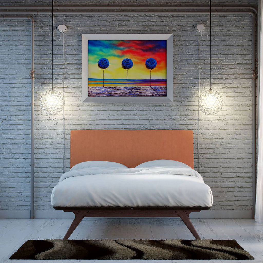Full Bed in Cappuccino Orange S593175
