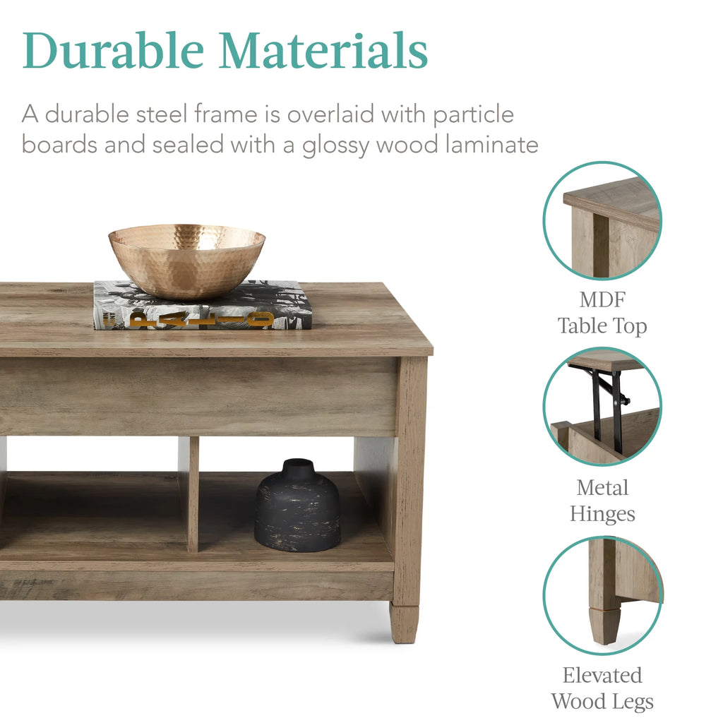 Lift Top Coffee Table with Hidden Storage F955475