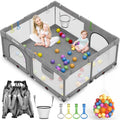 71"L x 59"W x 27"H Large Portable Baby Playpen with 50PCS Ocean Ball F62721