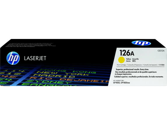 HP 126A Yellow Original LaserJet Toner Cartridge S710010