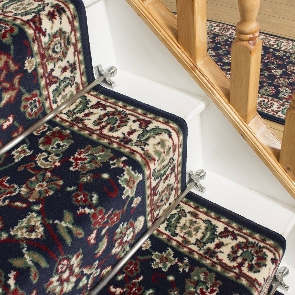 Persian Blue Stair Carpet Runner 46 foot S620898