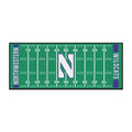 NCAA Northwestern University 30 inch x 72 inch Nylon Face Durable Non-Skid Washable Foot Mat J604