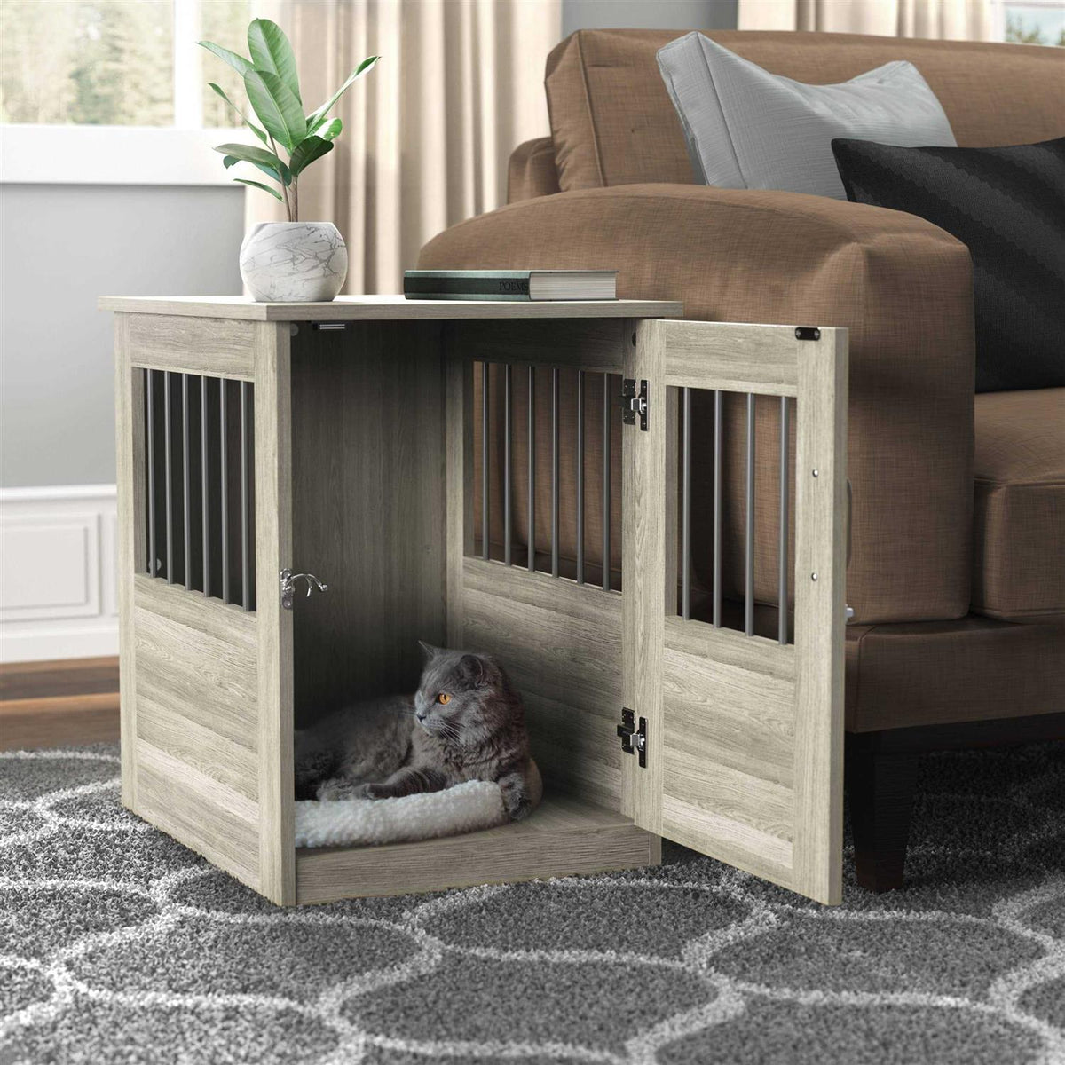 End Table and Pet Crate M69888