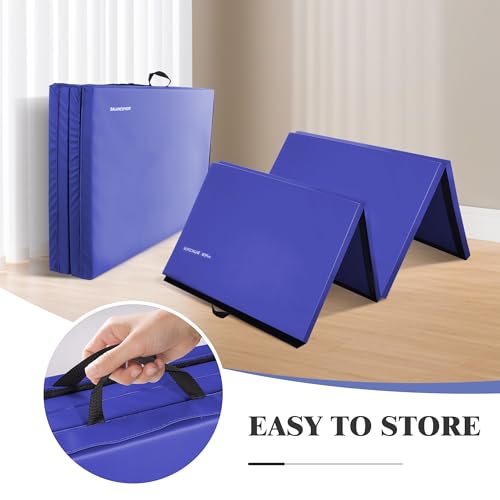 Blue 4'x8'x2" Extra Thick Gymnastics Mat L653997