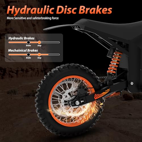 14"/12" Fat Tire 2000W Electric Dirt Bike with 48V 21AH Battery H153