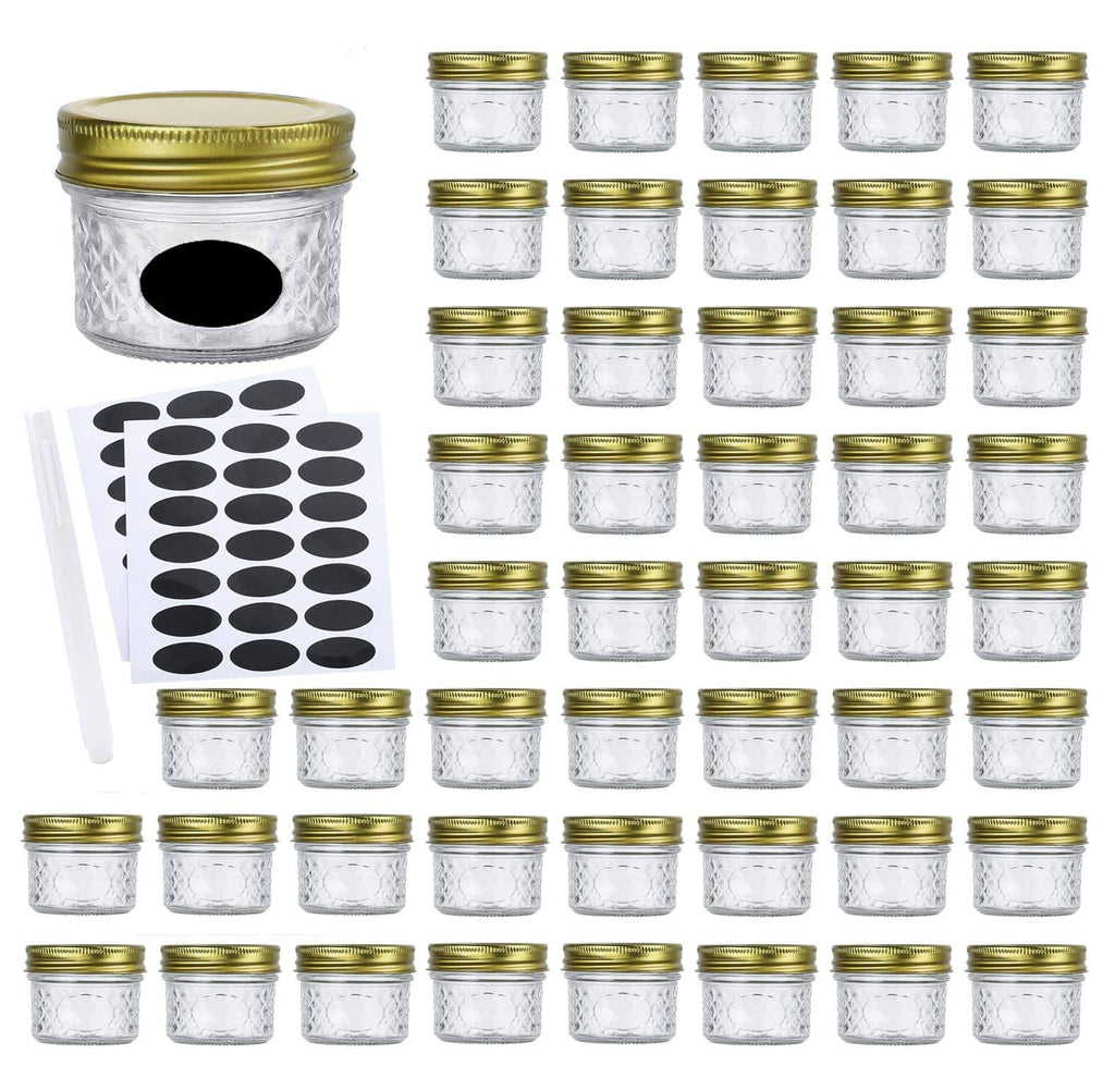 4oz Glass Jars with Lids M7666