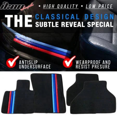 Nylon Carpet Car Floor Mats Front Rear 4pcs M255715