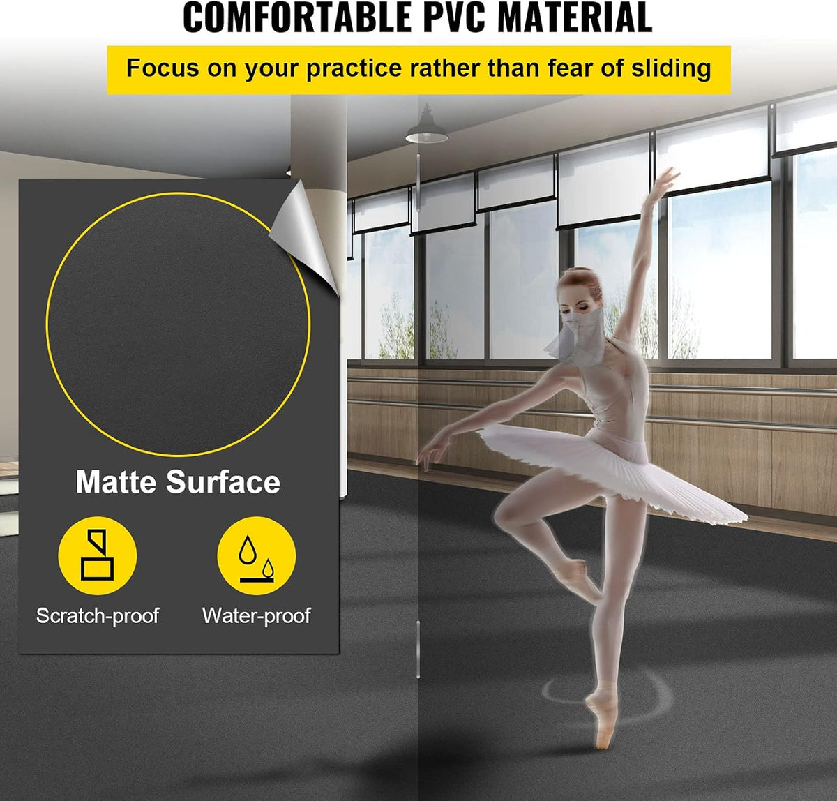 6.6x3.9ft PVC Vinyl Dance Floor L66494