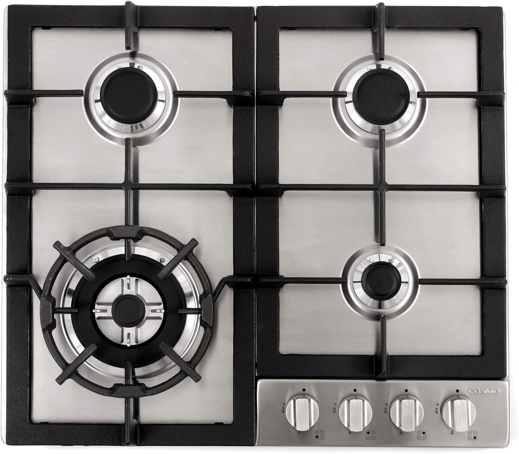 24 Gas Cooktop with 4 Sealed Burners Stainless Steel E689