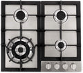 24 Gas Cooktop with 4 Sealed Burners Stainless Steel E689