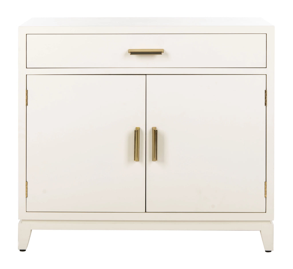 White 2 Door 1 Drawer Chest W692