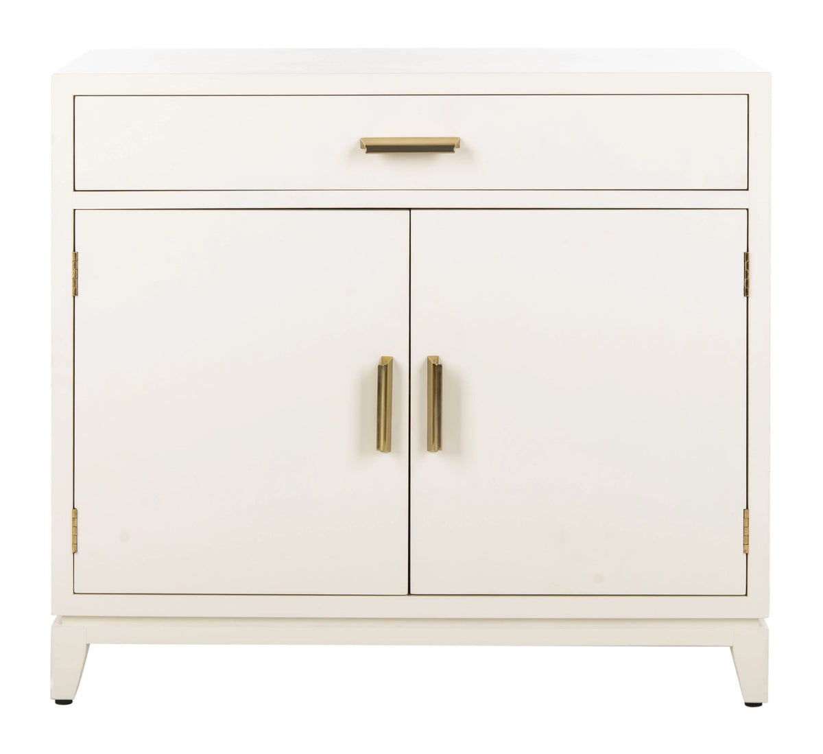 White 2 Door 1 Drawer Chest W692