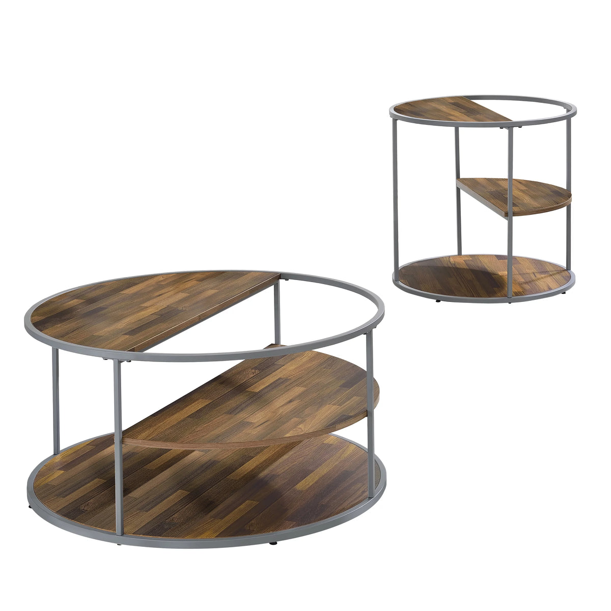 2-Piece Gray Coffee Table Set N331154