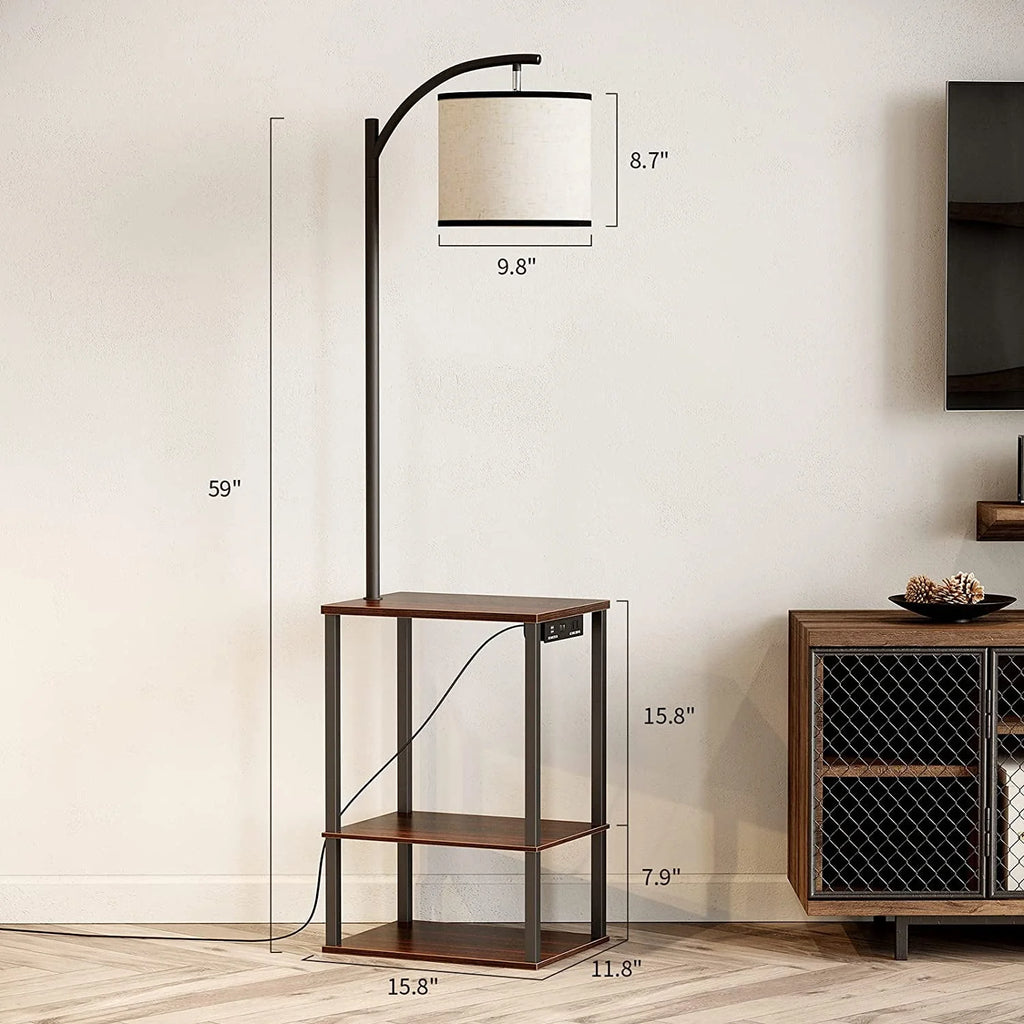 Floor Lamp with Table and USB Port G357208