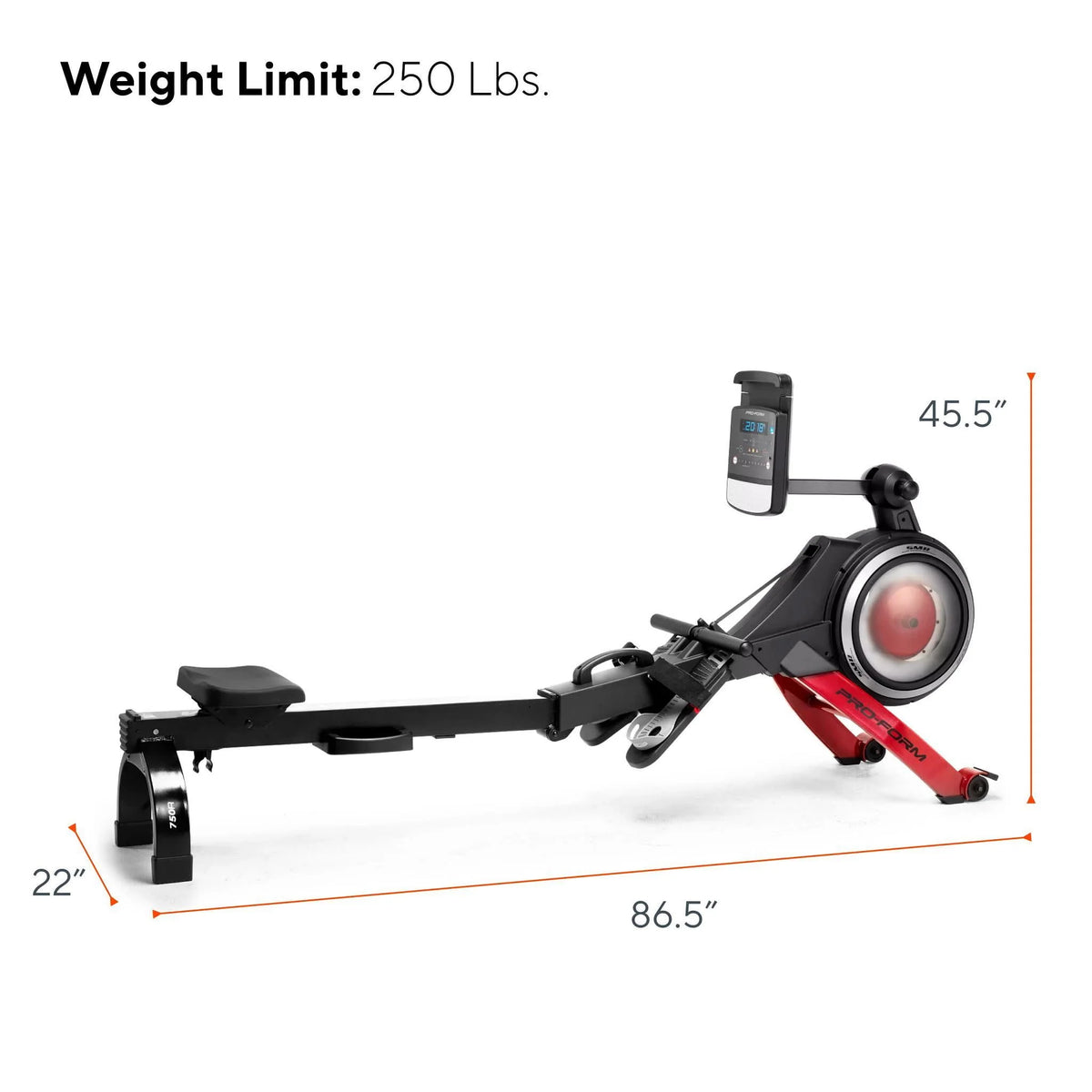 Rower with Display and Tablet Holder L994887