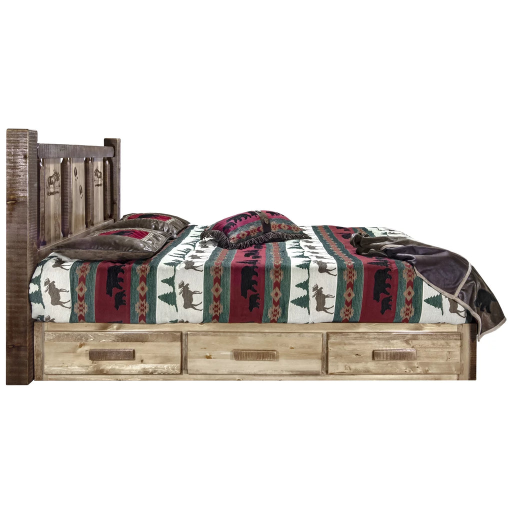 California King Platform Bed with Storage U595172