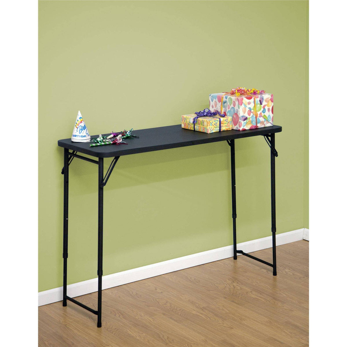 Adjustable Height PVC Top Table Black B211
