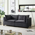Dark Gray Fabric Loveseat K269457