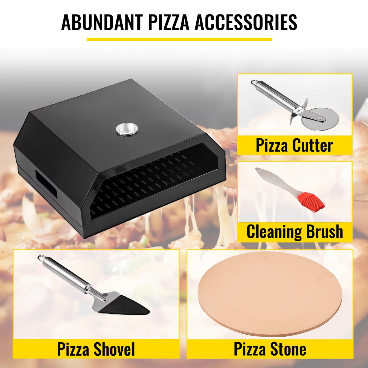 Stainless Steel Outdoor Pizza Oven with 12 Pizza Stone and Baking Tools Z76635