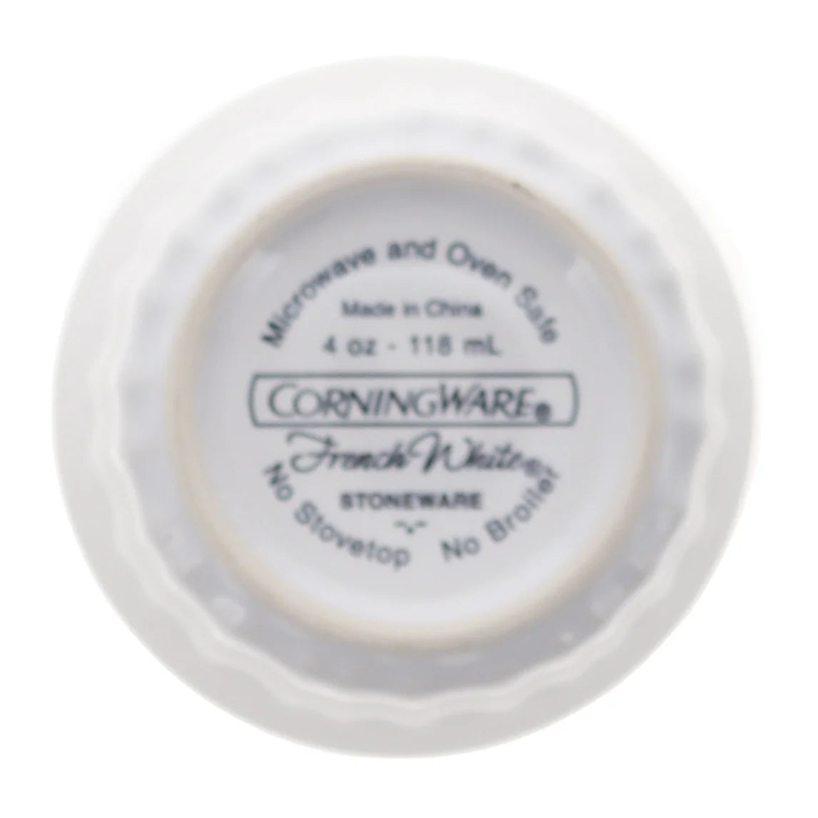 4oz Round French White Ramekins Bowl (2-Pack) D962038