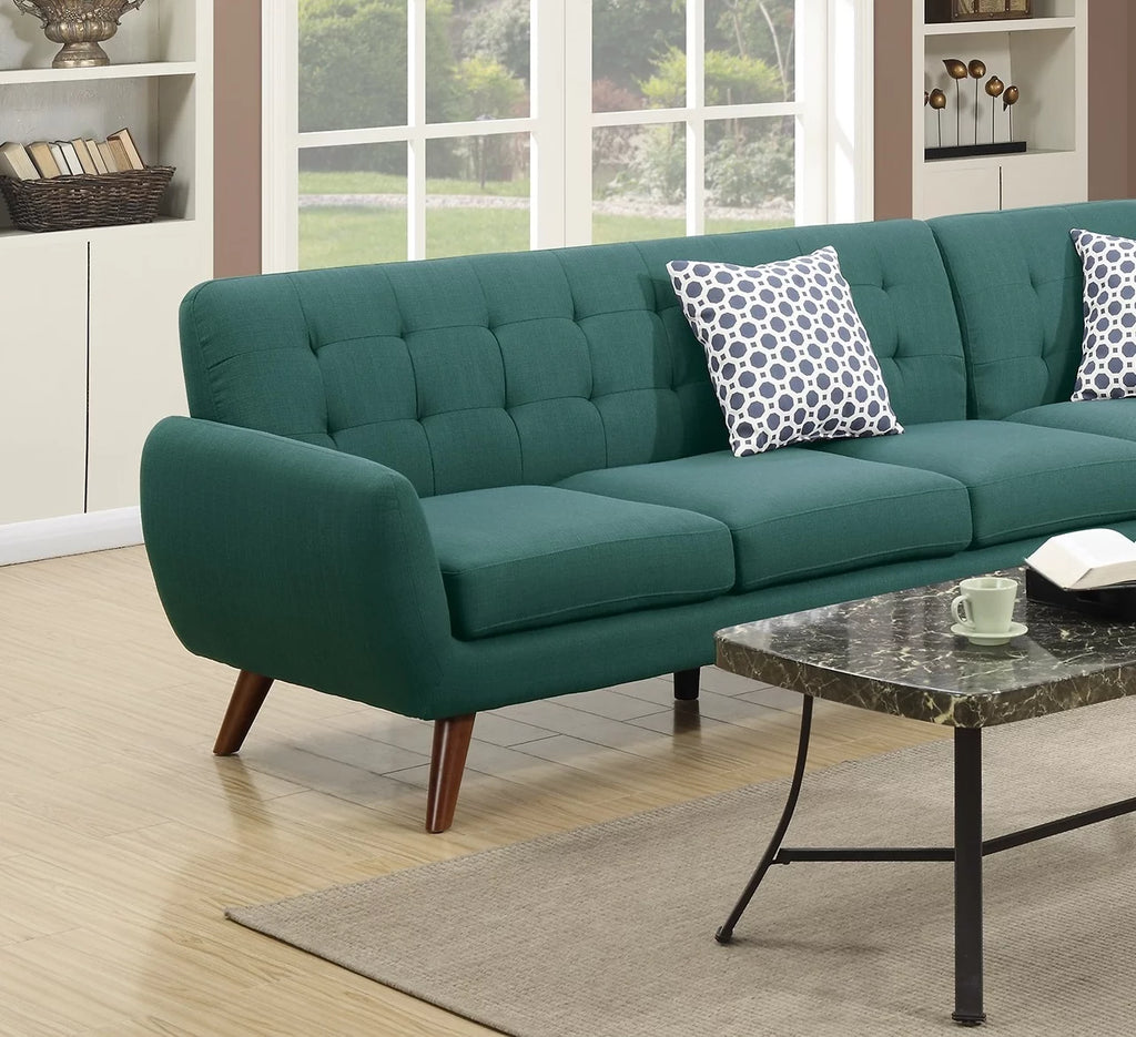 Linen Like Fabric Sectional Sofa H1425