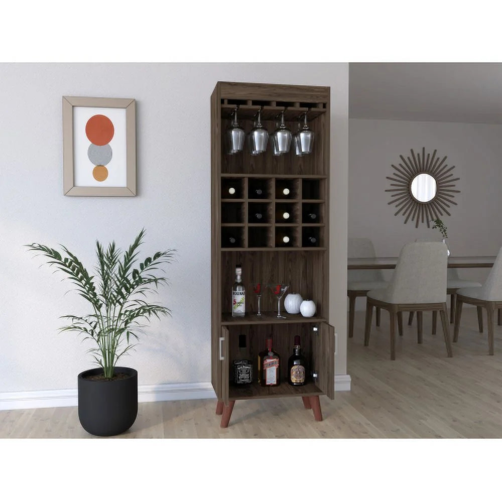 Dark Walnut Bar Cabinet B747951