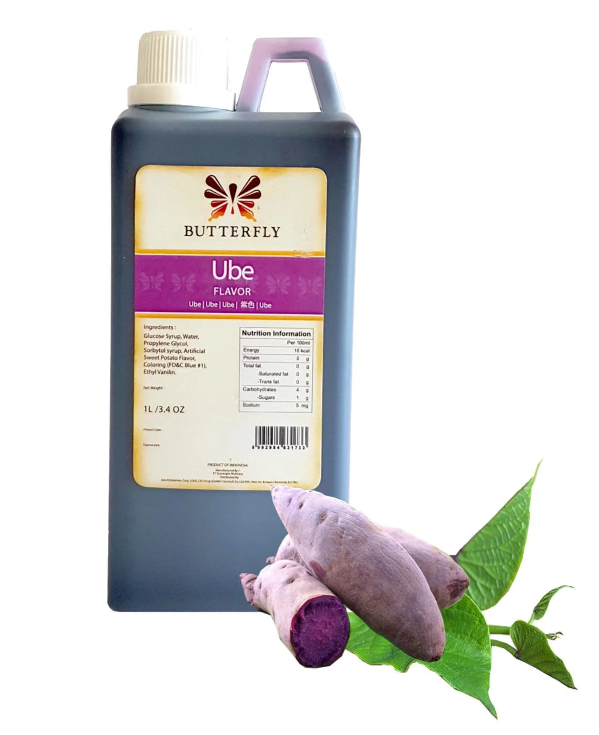Ube Purple Yam Flavoring Extract 1 Liter 33.8 Oz G1925