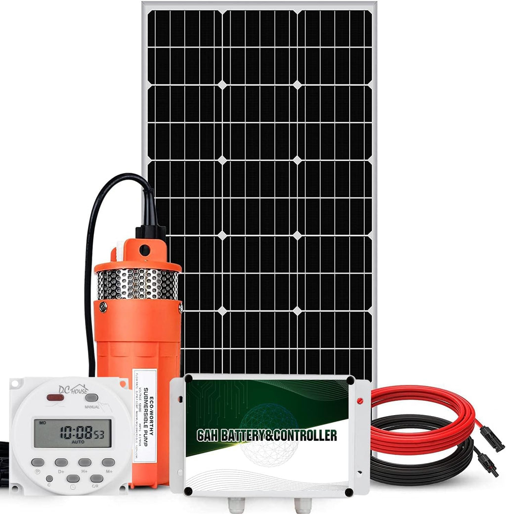 24V 400W Submersible Solar Well Pump Kit E82402
