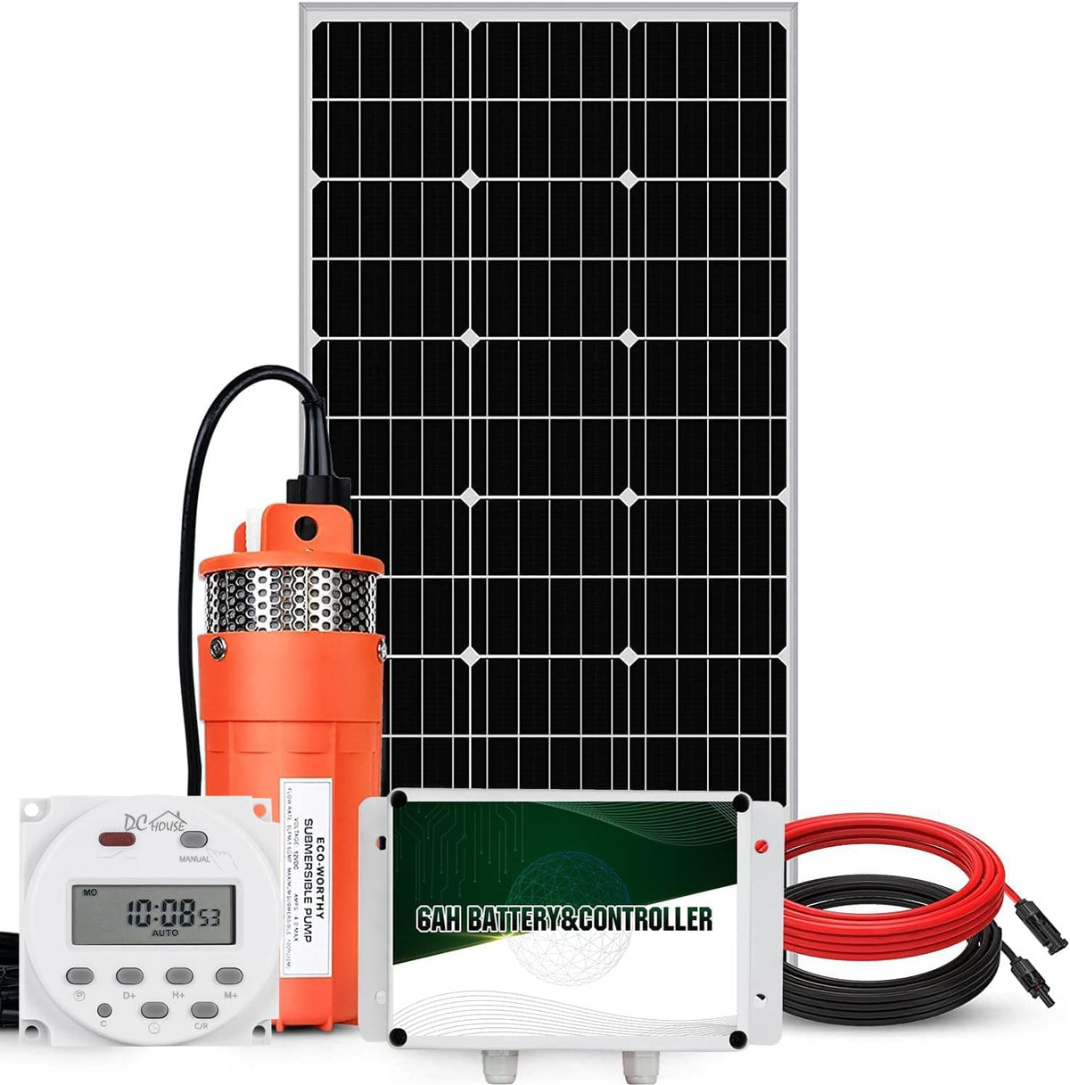 24V 400W Submersible Solar Well Pump Kit E82402