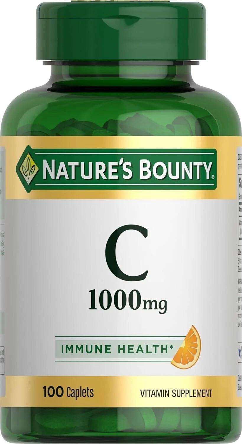 1000mg Vitamin C Supplement, 100 Capsules U83161
