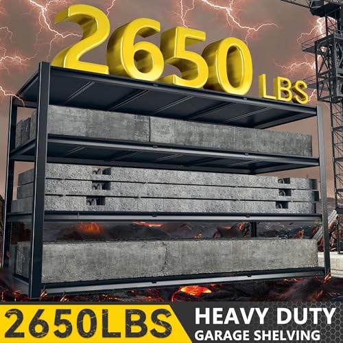 60" W x 24" D x 72" H 5 Tier Heavy Duty Metal Garage Shelving X67513