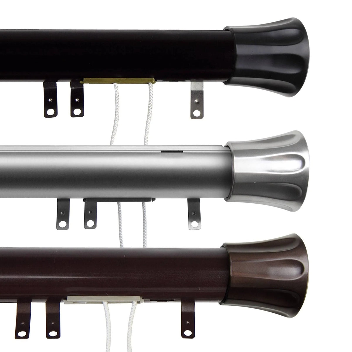 Black Finish Decorative Traverse Rod B19280