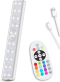 Rechargeable 48-LED Remote Lights, RGB Bar, 6 Pack Q931