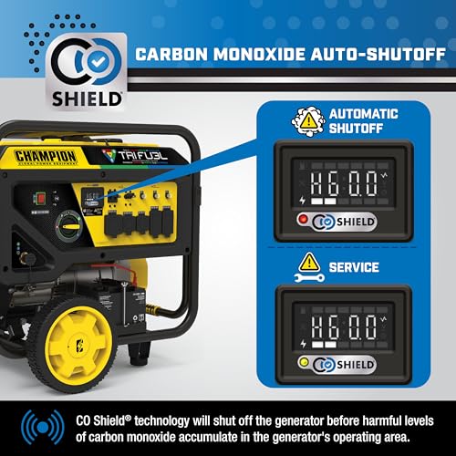 5000-Watt Electric Start Tri Fuel Portable Generator O316