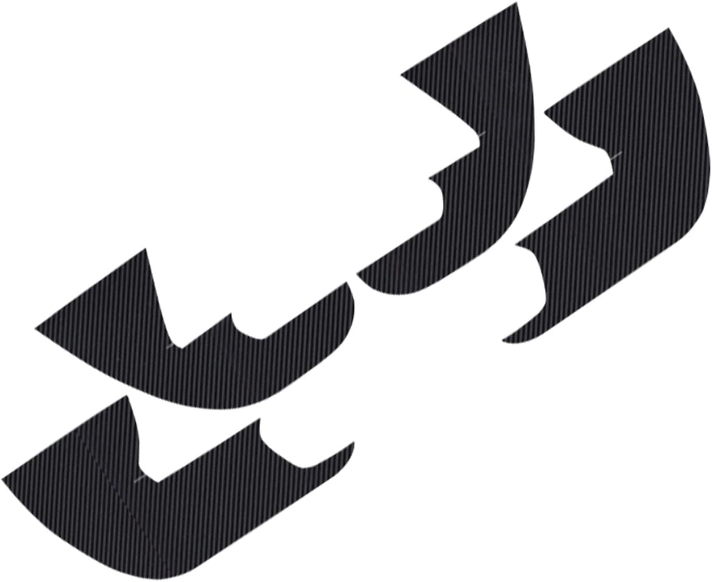 Carbon Fiber Texture Side Door Anti-Kick Threshold Protection Decal Panel W5740